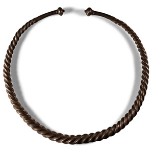 Thracian Twisted Silver Torc