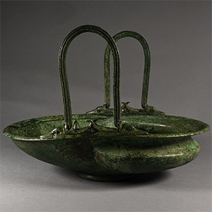 Roman Bronze Basket-Vase