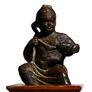 Roman Bronze Statuette of Harpocrates