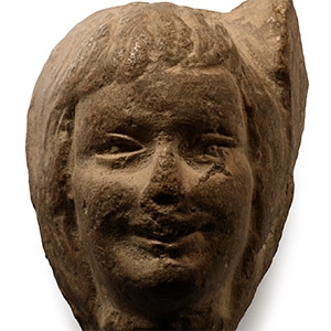 Roman Limestone Head of a Woman