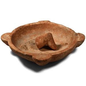 Mesopotamian Marble Mortar with Pestle