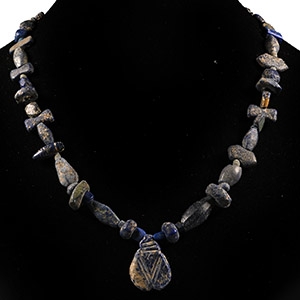 Bactrian Lapis Lazuli Bead Necklace String