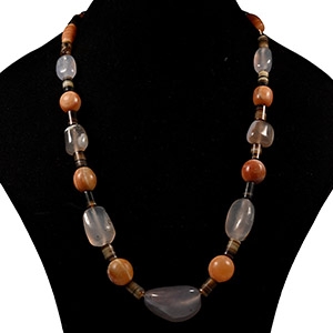 Western Asiatic Style Mixed Agate Bead Necklace