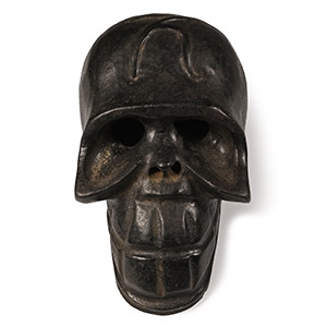 Tibetan Buddhist Carved Stone Skull
