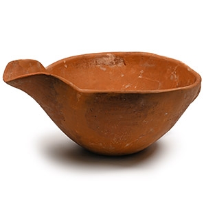 Amlash Terracotta Vessel with Wide Spout