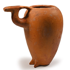 Luristan Terracotta Jar with Bird Feet and Spout
