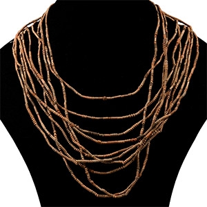 African Terracotta Bead Necklace Group