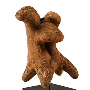 Archaic Greek Terracotta Mounted Warrior
