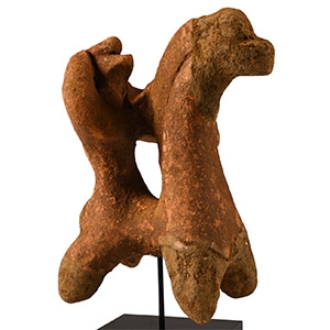 Archaic Greek Terracotta Mounted Warrior