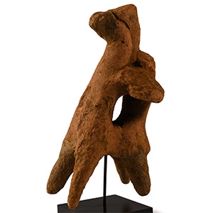 Archaic Greek Terracotta Mounted Warrior