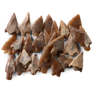 Stone Age Barbed and Tanged Arrowhead Collection