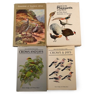 Bird Books on Crows, Jays, Pheasants and Gamebirds - 4 Titles