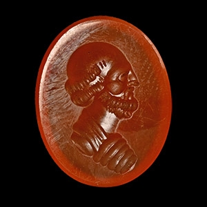 Georgian Gemstone with Portrait of a Philosopher