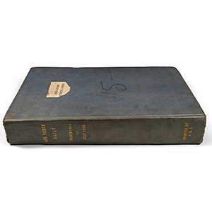 Original United States Air Force Daily Newspaper Bound Reel Room Copies, March 1954 to July 1954 - 122 Publications