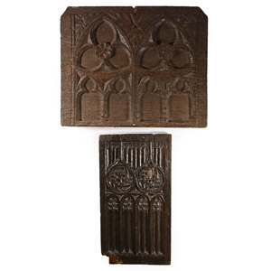 Medieval English Oak Panel Group
