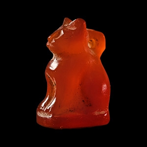 Egyptian Carnelian Cat Amulet