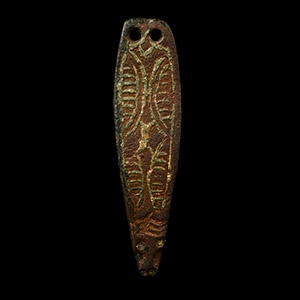 Anglo-Saxon Bronze Strap End