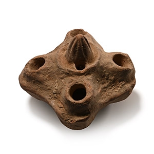 Byzantine Terracotta Holy Land Oil Lamp