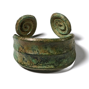 Bronze Age Coiled Terminal Bracelet