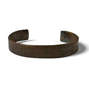 Viking Age Decorated Bronze Bracelet
