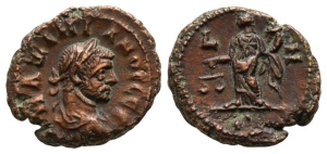 Maximian BI Tetradrachm of Alexandria, Egypt.