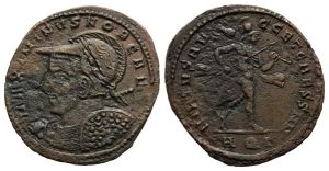 Maximinus II, as Caesar BI Nummus.