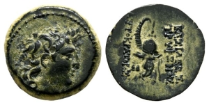 Seleukid Empire, Tryphon AE 18mm.