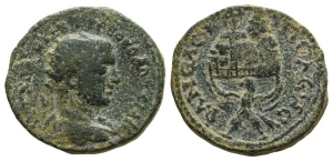 Volusian AE 26mm of Neapolis, Judaea.