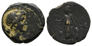 Julia Augusta (Livia) AE Diobol of Alexandria, Egypt.
