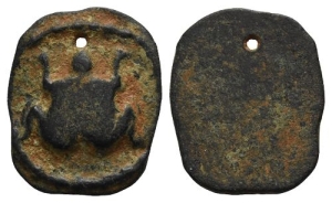 Roman Bronze Amulet.