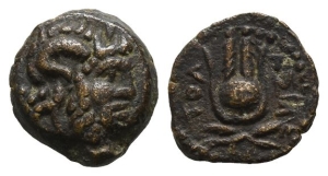 Ptolemaic Kingdom of Egypt, Ptolemy Apion (as King of Kyrenaika) AE Chalkous.