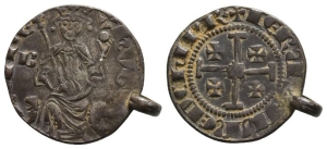 Crusader States. Cyprus (Lusignan Kingdom), Hugh IV AR Gros.