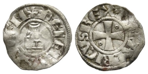 Crusaders. Latin Kingdom of Jerusalem, Amaury AR Denier.
