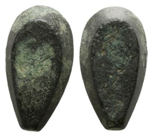 Phoenician Bronze Weight of Half Shekel.