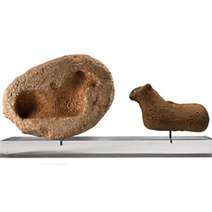 Byzantine Stone Pottery Mould with Animal