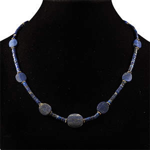 Bactrian Style Lapis Lazuli Bead Necklace String