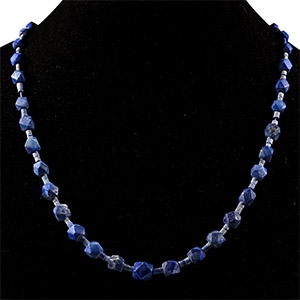 Bactrian Style Lapis Lazuli Bead Necklace String