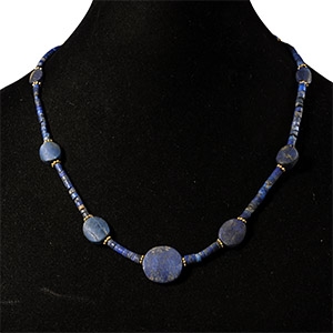Bactrian Style Lapis Lazuli Bead Necklace String