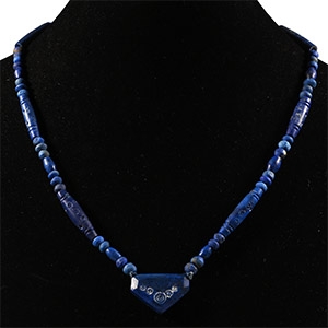 Bactrian Style Lapis Lazuli Bead Necklace String