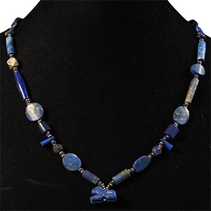 Bactrian Style Lapis Lazuli Bead Necklace String