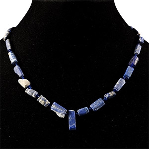 Bactrian Style Lapis Lazuli Bead Necklace String