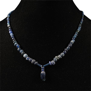 Roman Blue Glass Bead Necklace String
