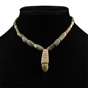 Roman Green Glass Bead Necklace String