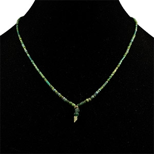 Roman Green Glass Bead Necklace String