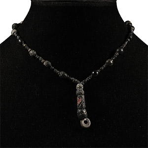 Roman Black Glass Bead Necklace String
