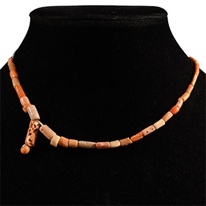 Roman Mixed Orange Bead Necklace String