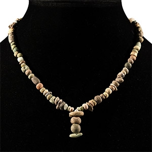 Western Asiatic Ceramic Bead Necklace String