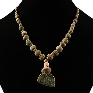 Western Asiatic Faience and Ceramic Bead Necklace String