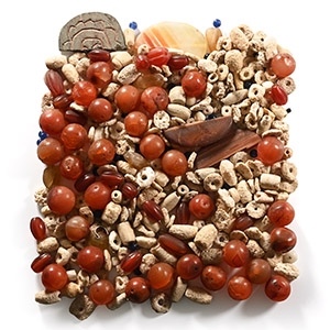 Western Asiatic Mixed Hardstone and Shell Bead Group