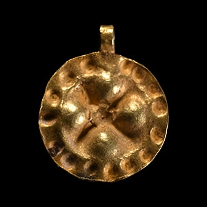 Viking Age Gold Bracteate Pendant